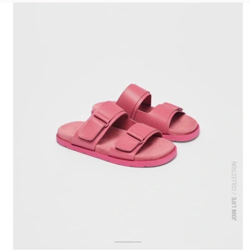 Zara Girls Leather Sandals - Picture 5 of 9